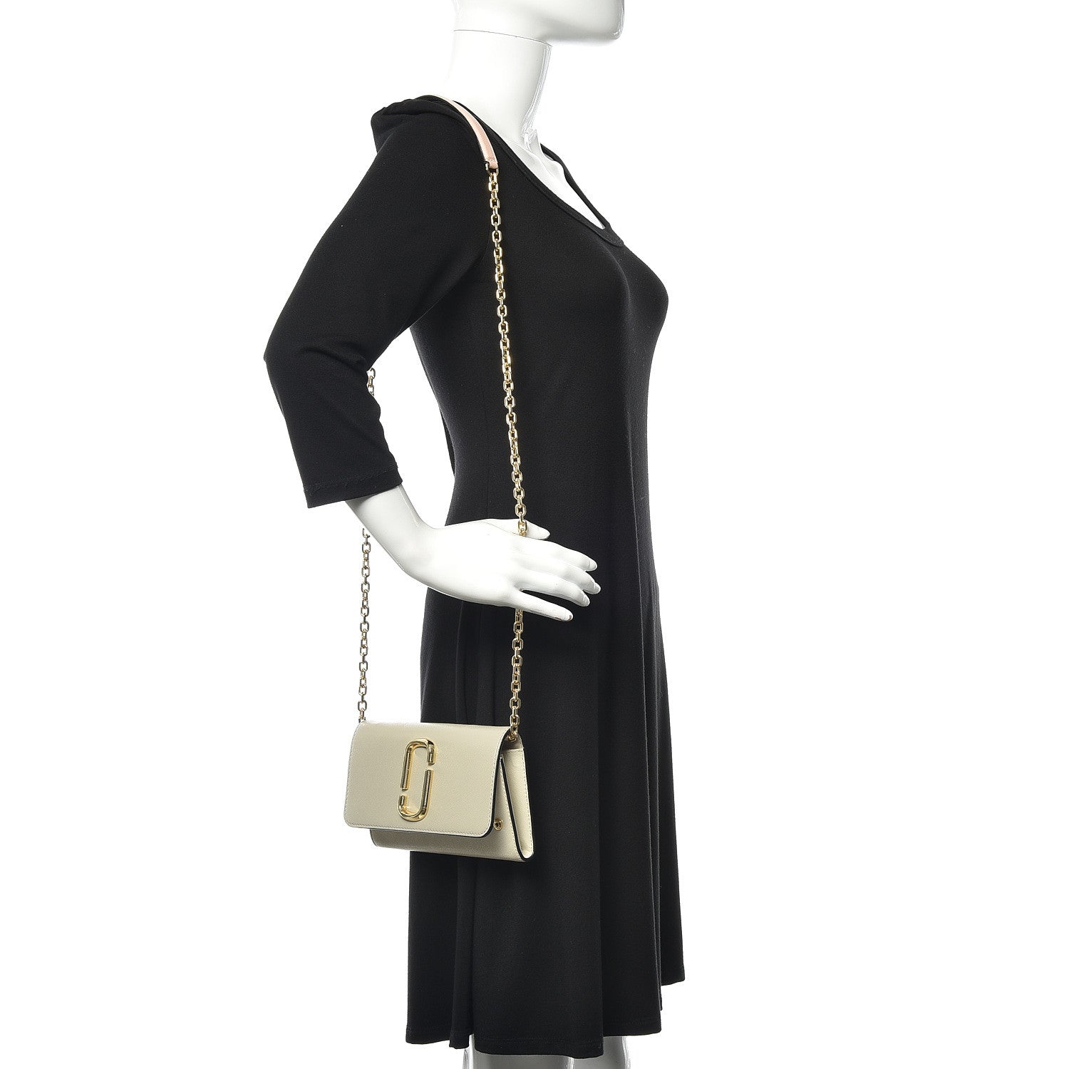 Marc Jacobs Saffino Snapshot Wallet on Chain Light Slate 2 of 9
