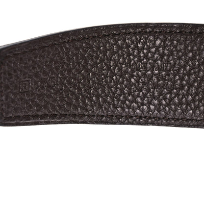 Hermes Box Togo Reversible 32mm H Belt 75 Black Chocolate 5 of 8