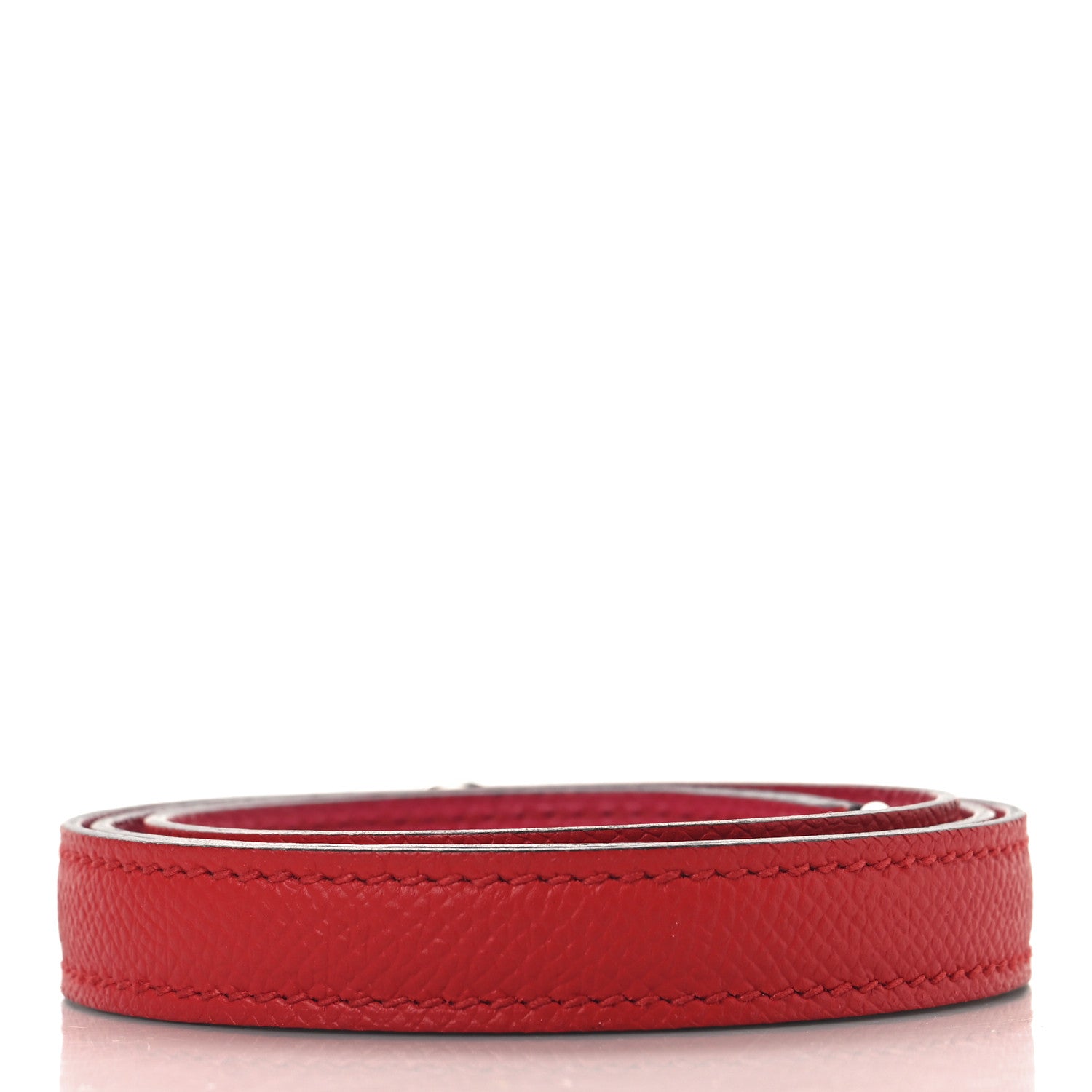 Hermes Epsom Kelly Shoulder Strap Rouge De Coeur 2 of 4