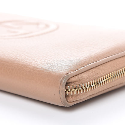 Gucci Calfskin Soho Zip Around Wallet Camelia 9 of 14
