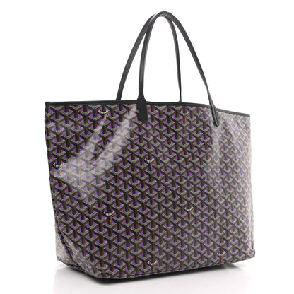 Goyard Goyardine Saint Louis Claire Voie GM Black Purple 3 of 9