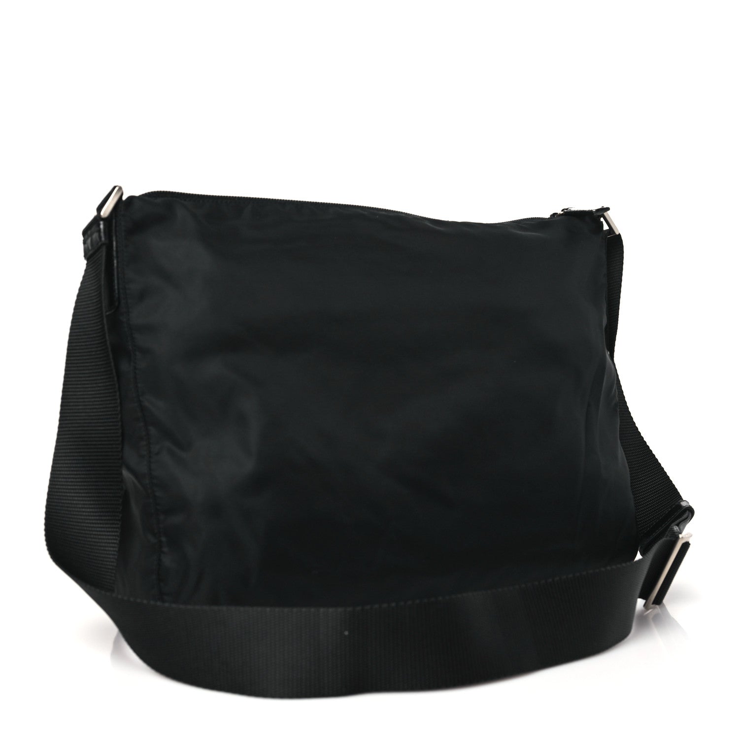 Prada Tessuto Nylon Messenger Bag Black 3 of 9