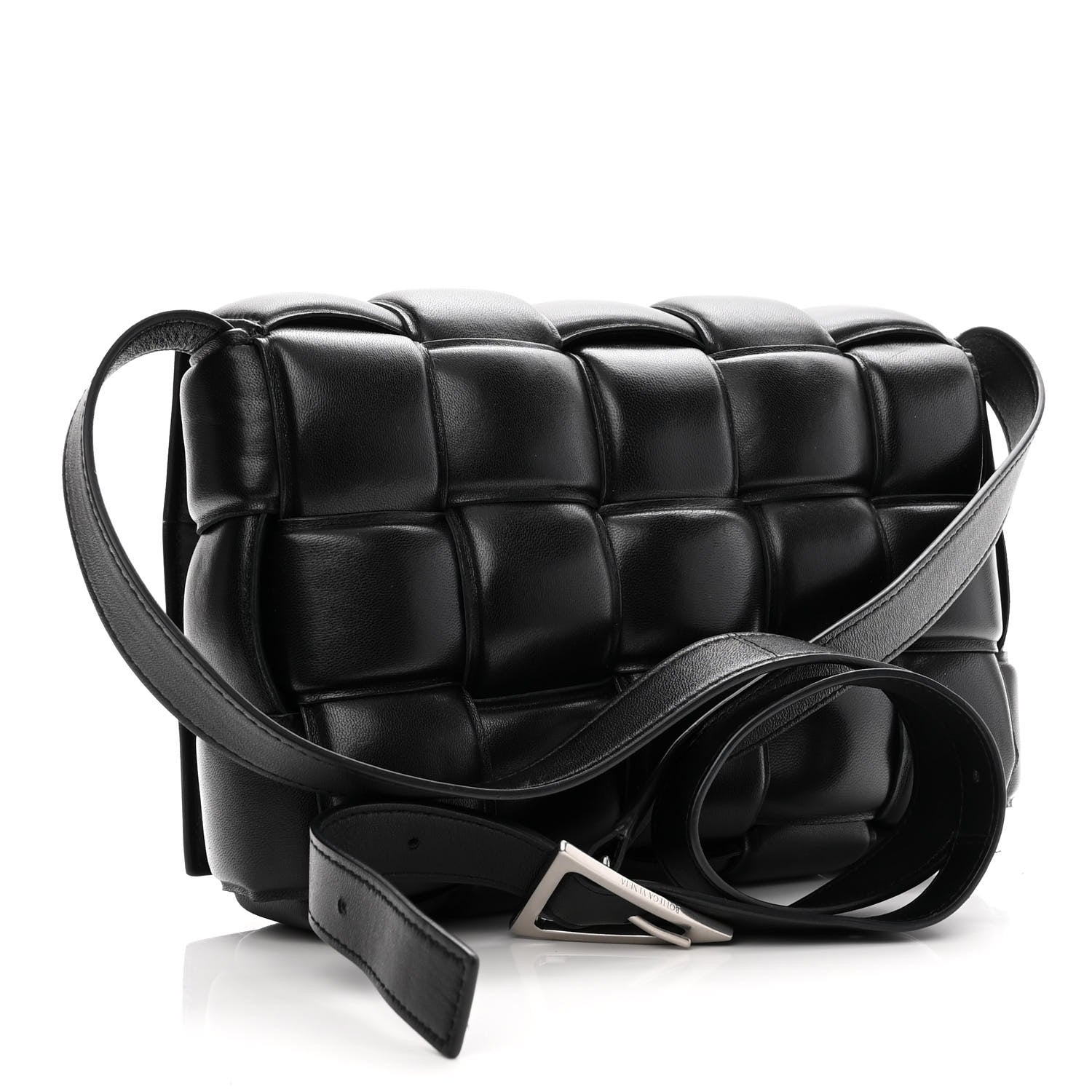 Bottega Veneta Nappa Maxi Intreccio Padded Cassette Crossbody Bag Black 3 of 10