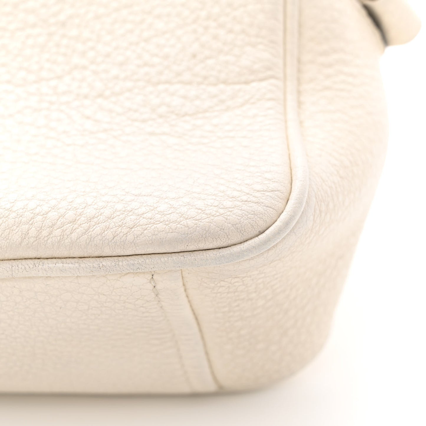 Vitello Daino Camera Crossbody Bianco