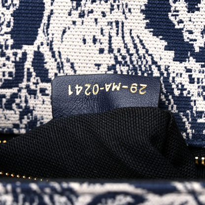 Christian Dior Toile de Jouy Reverse Jacquard 30 Montaigne Flap Bag Blue 5 of 9
