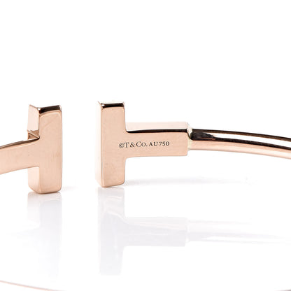 Tiffany 18K Rose Gold T Wire Bracelet 4 of 5