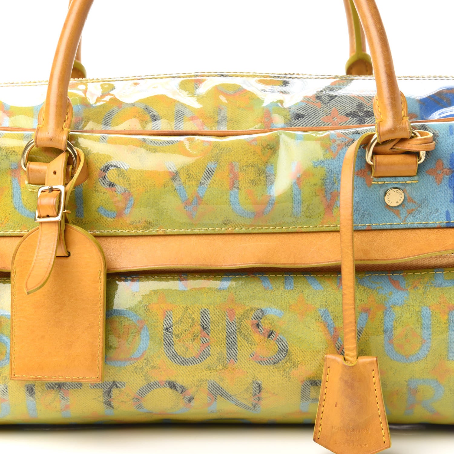Louis Vuitton Monogram Pulp Defile Weekender PM Yellow 9 of 10