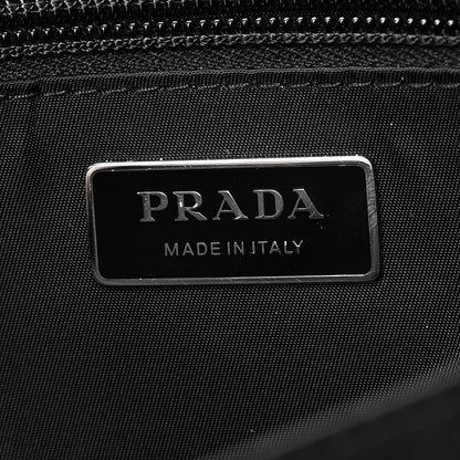 Prada Re-Nylon Vitello Padded Large Flap Shoulder Bag Black 6 of 9