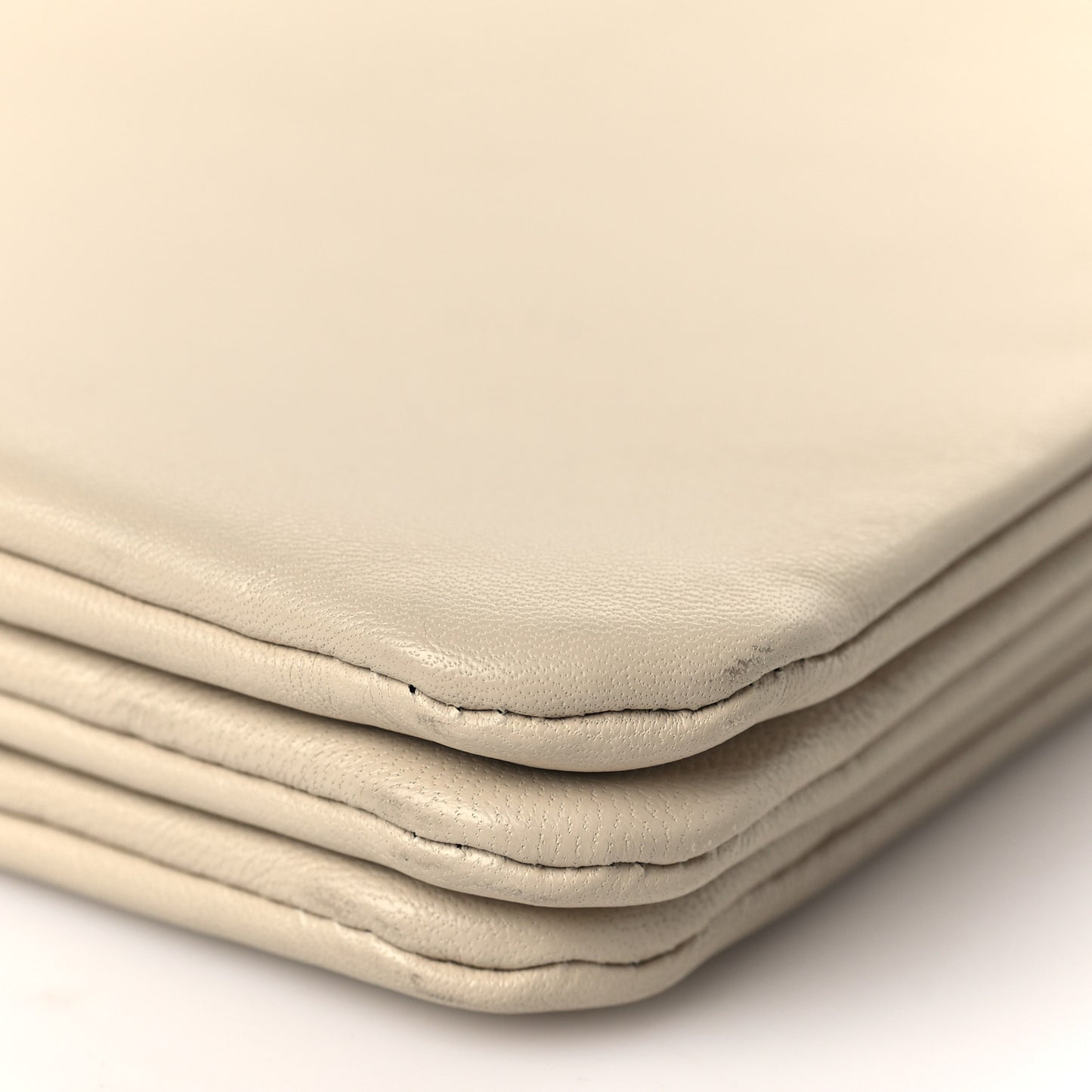 Lambskin Large Trio Crossbody Bag Beige