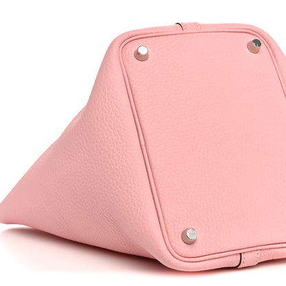 Hermes Taurillon Clemence Picotin Lock 18 PM Rose Sakura 9 of 10