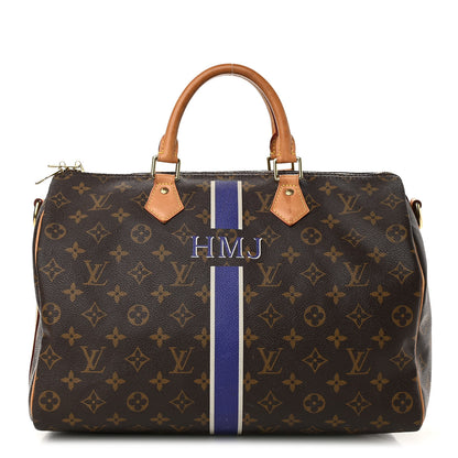 Louis Vuitton Monogram My LV Heritage Speedy Bandouliere 35 Violet Gris 1 of 15