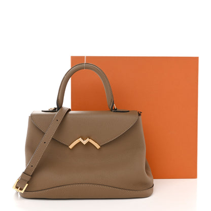 Moynat Taurillon Blush Calfskin Gabby PM Taupe 11 of 11