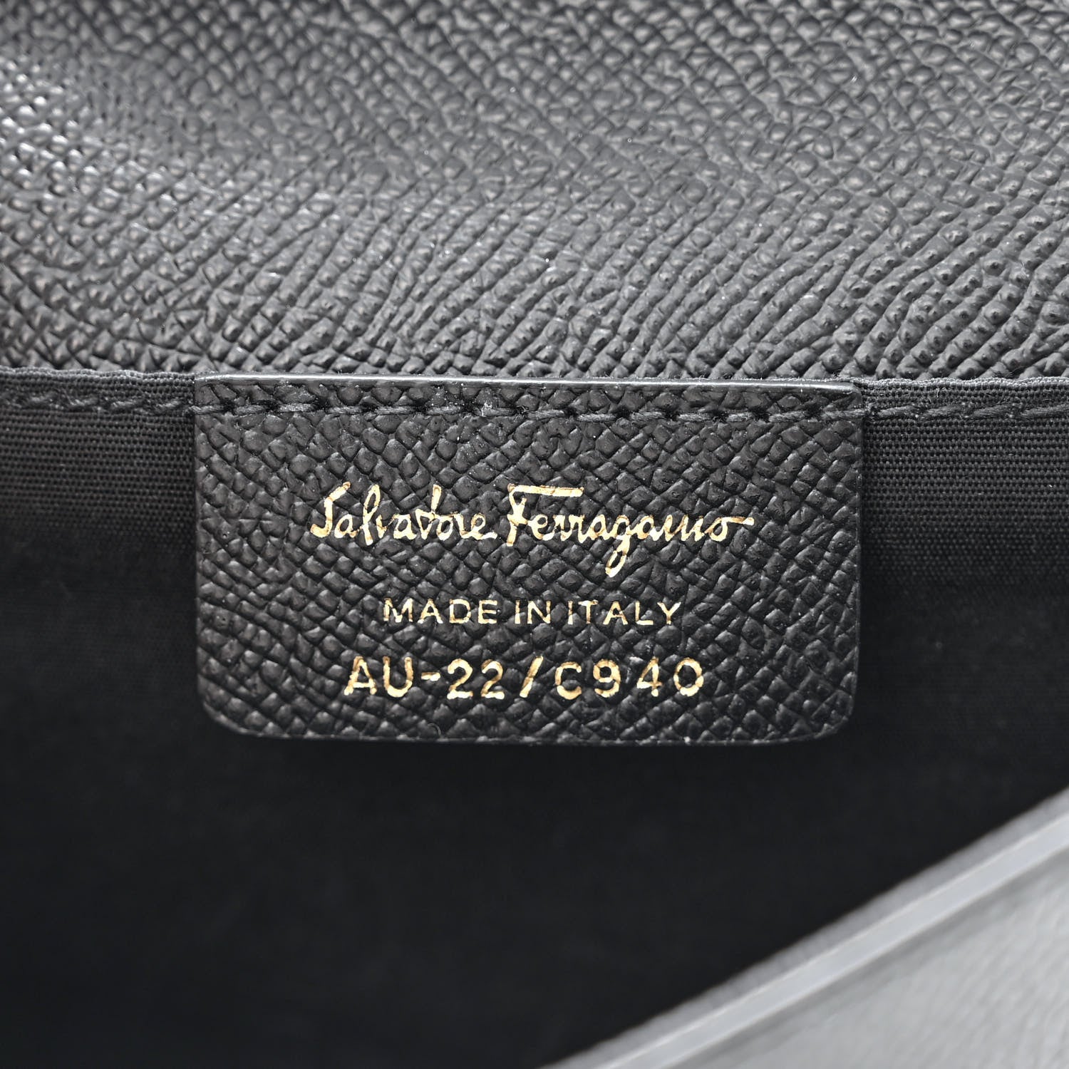 Salvatore Ferragamo Hammered Calfskin Vara Bow Minibag Black 6 of 11
