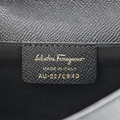 Salvatore Ferragamo Hammered Calfskin Vara Bow Minibag Black 6 of 11