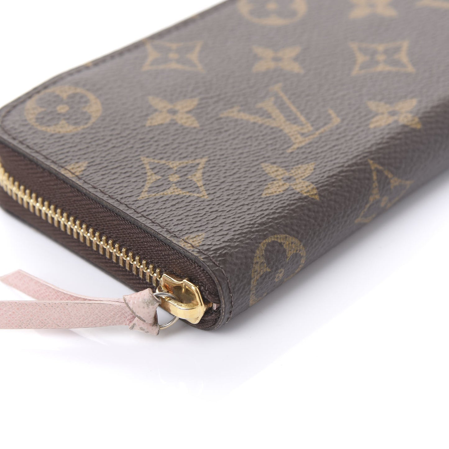 Monogram Clemence Wallet Rose Ballerine