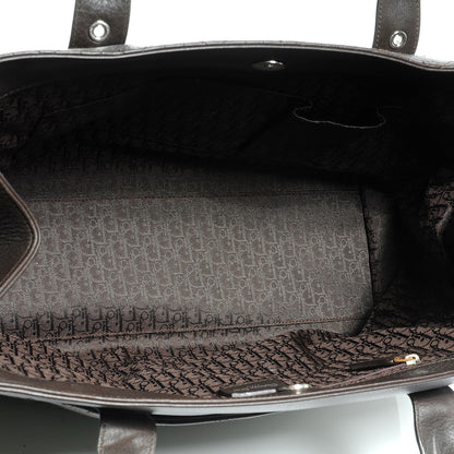 Christian Dior Leather Cannage Stitched Tote Brown 5 of 7