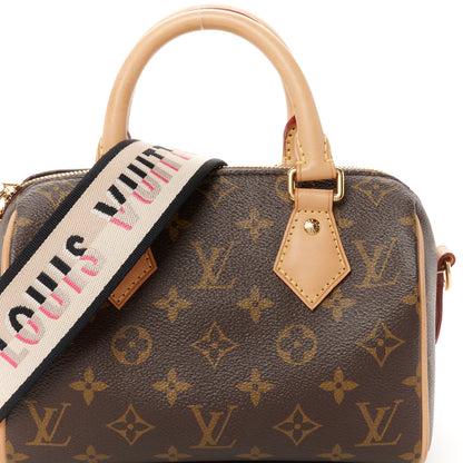 Louis Vuitton Monogram Speedy Bandouliere 20 Black 7 of 9