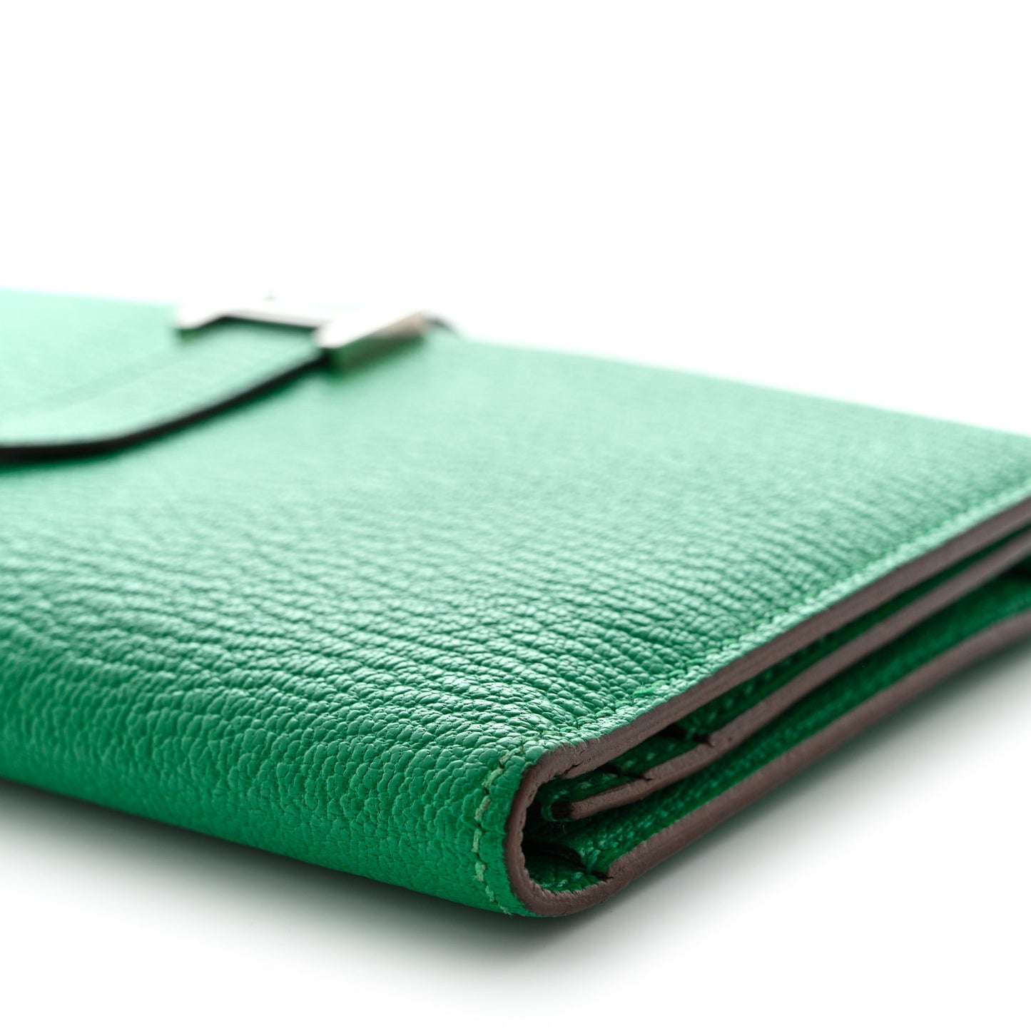 Chevre Mysore Bearn Gusset Wallet Menthe