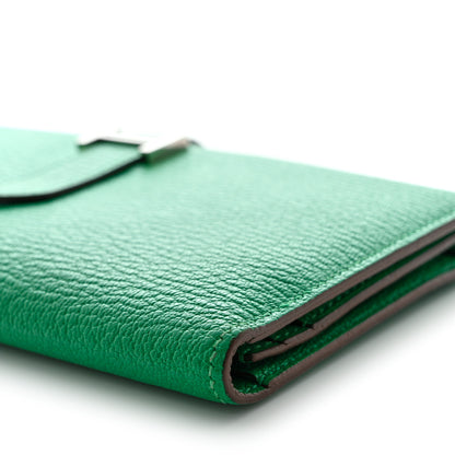 Hermes Chevre Mysore Bearn Gusset Wallet Menthe 9 of 12
