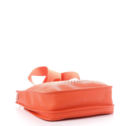 Hermes Taurillon Clemence Evelyne III GM Orange 4 of 9