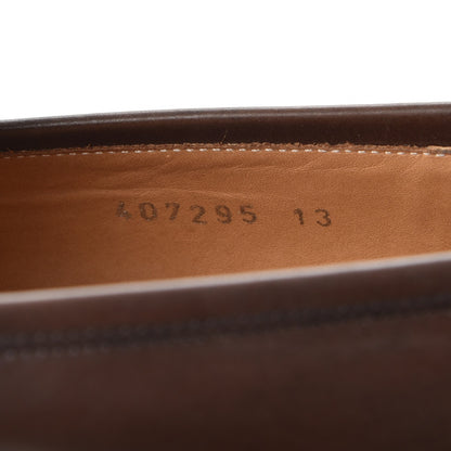 Gucci Spirit Calfskin Mens Broadwick Loafers 13 Cocoa 8 of 10