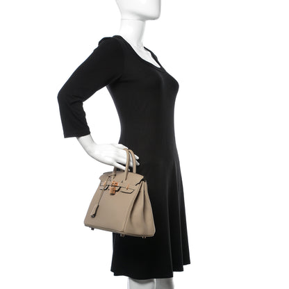 Hermes Togo Birkin 25 Gris Tourterelle 2 of 38
