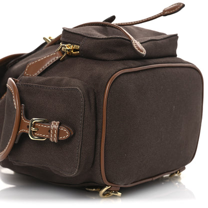 Miu Miu Canapa Soft Calfskin Mini Backpack Cocoa Brown Brandy 8 of 9