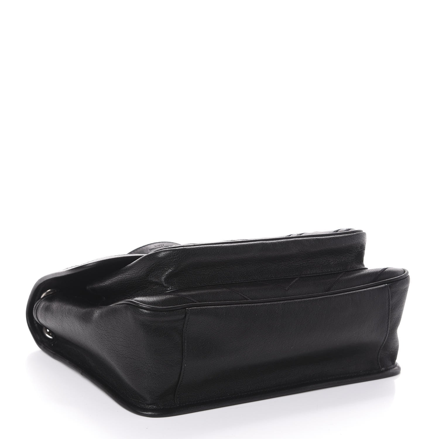 Saint Laurent Lambskin Matelasse Monogram Microstud Medium Niki Chain Satchel Black 4 of 9