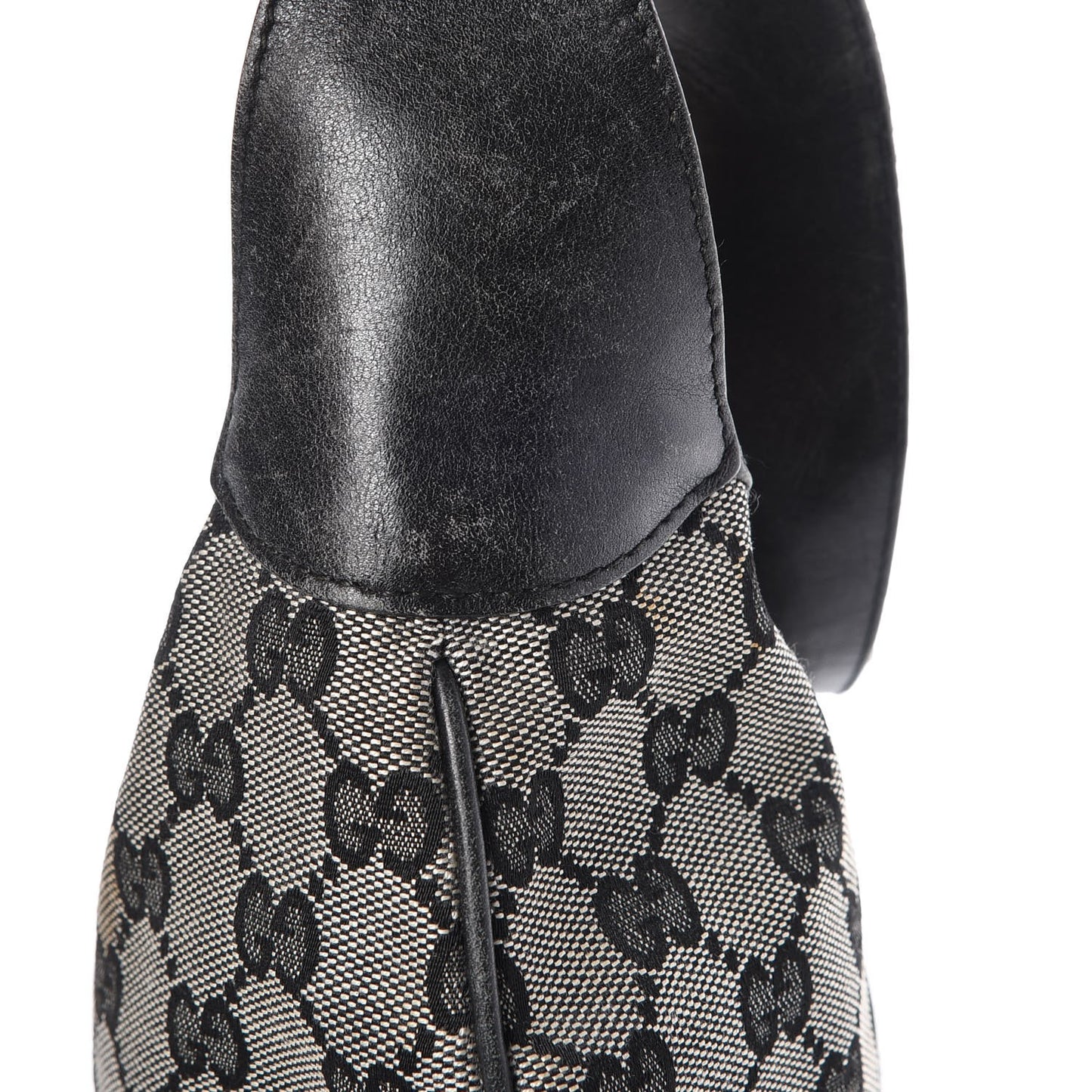Denim Monogram Small Jackie O Hobo Black