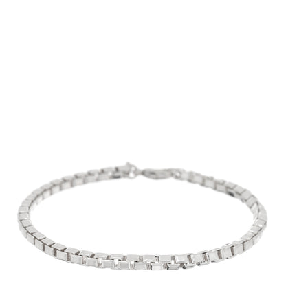 Tiffany Sterling Silver 4mm Venetian Link Bracelet 1 of 3
