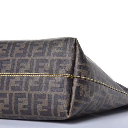 Fendi Zucca Spalmati Medium Roll Tote Tobacco Giallo 9 of 12