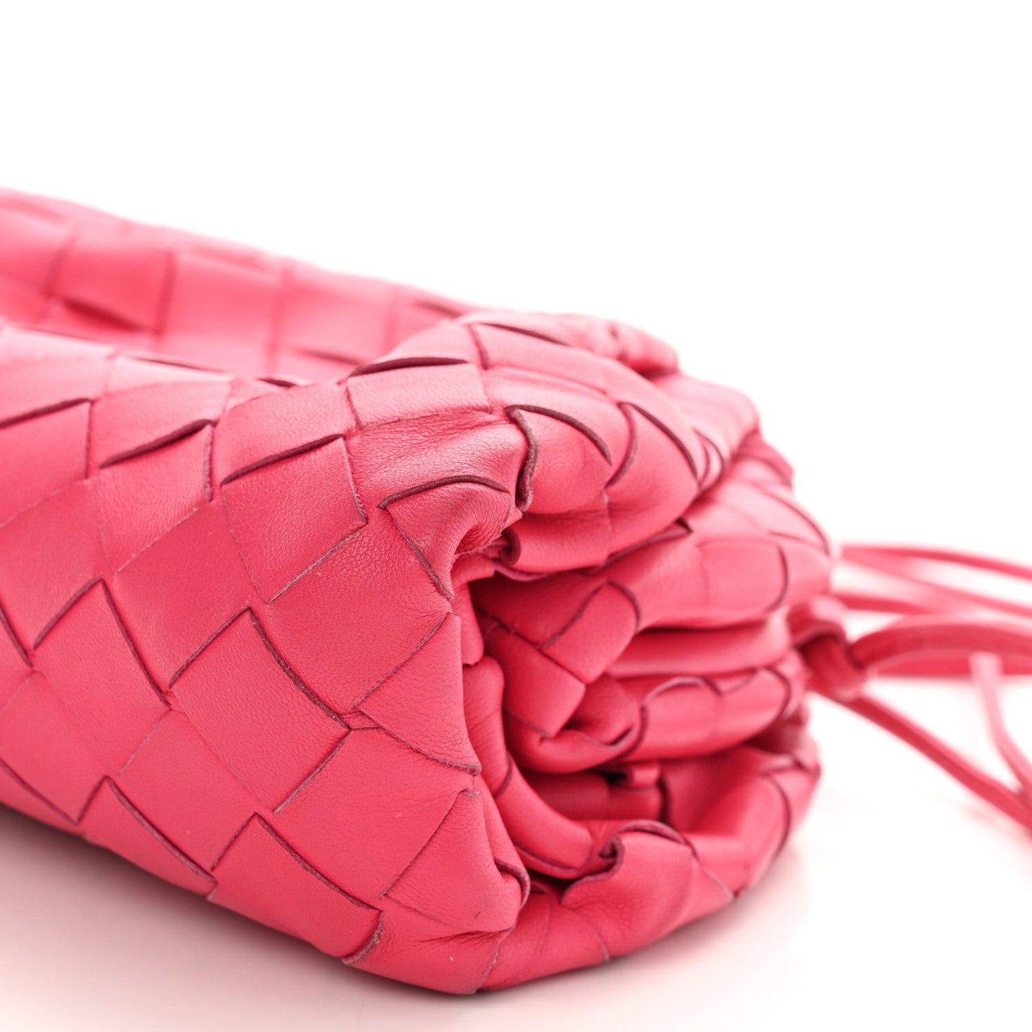 Bottega Veneta Nappa Intrecciato The Mini Pouch Rosa Shock 10 of 12