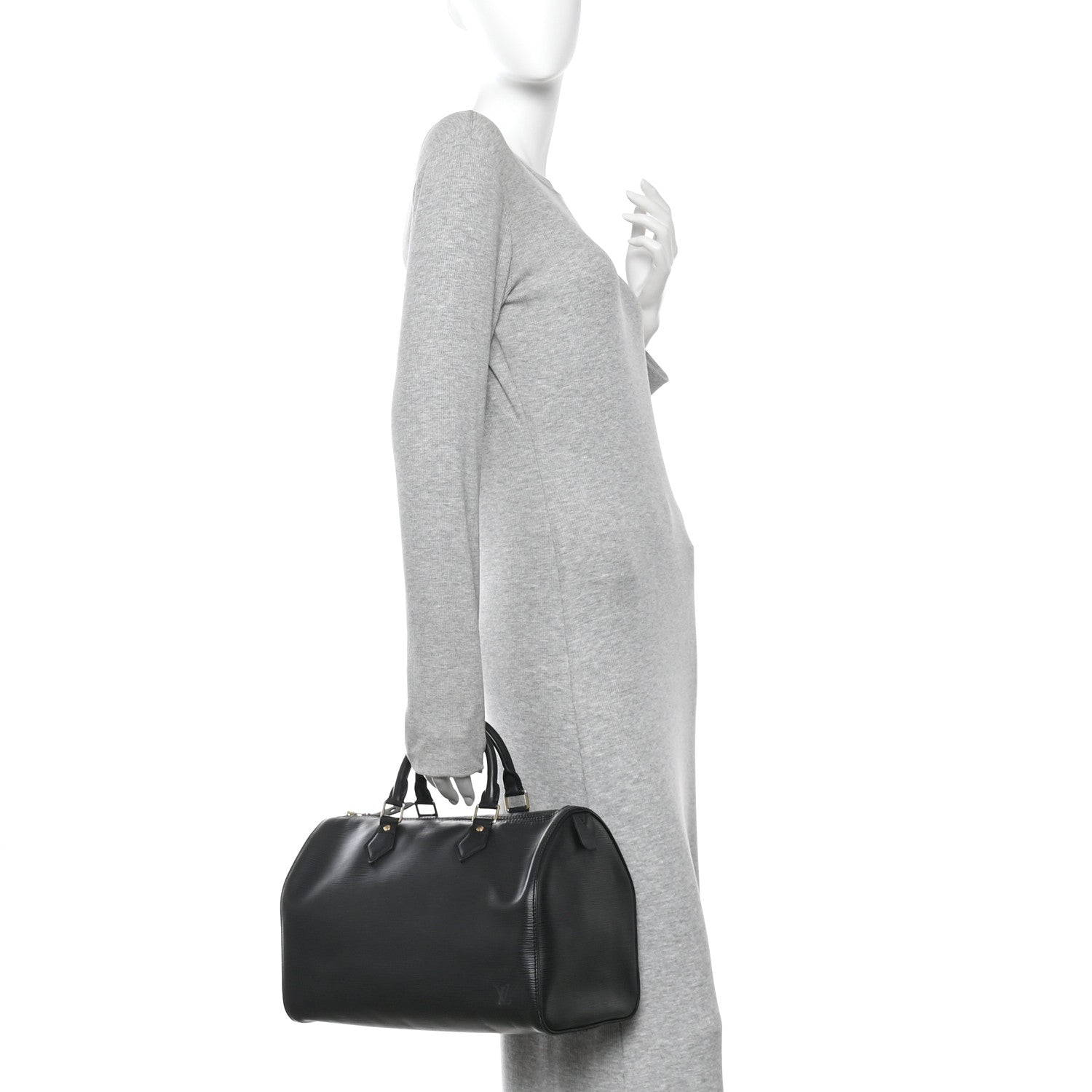 Louis Vuitton Epi Speedy 30 Black 2 of 15