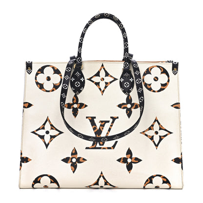 Louis Vuitton Monogram Giant Jungle Onthego GM Ivory 1 of 9