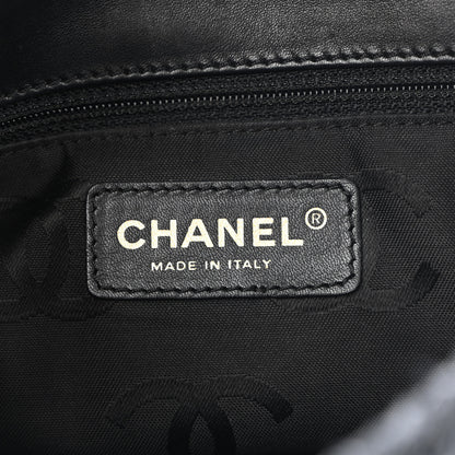 Chanel Straw Raffia Shoulder Bag Navy Blue 6 of 13