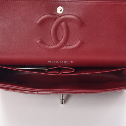 Chanel Patent Calfskin Quilted Medium Double Flap Burgundy 7 of 9