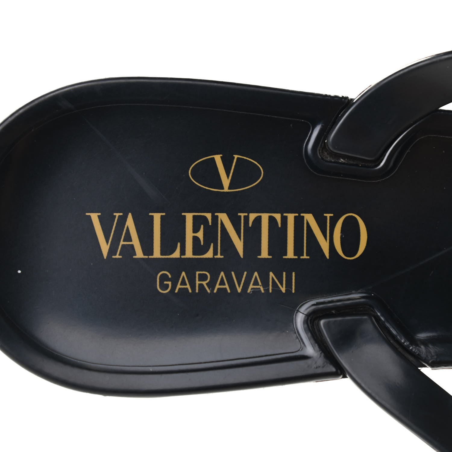 Valentino Garavani PVC Jelly Rockstud Bow Thong Sandals 39 Black 7 of 9