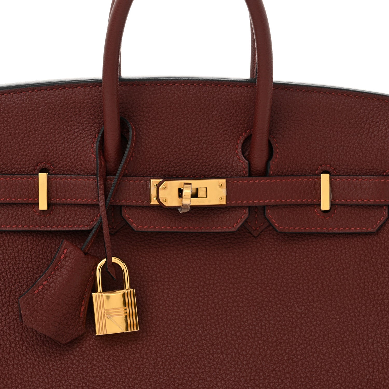 Hermes Togo Birkin 25 Rouge H 8 of 11