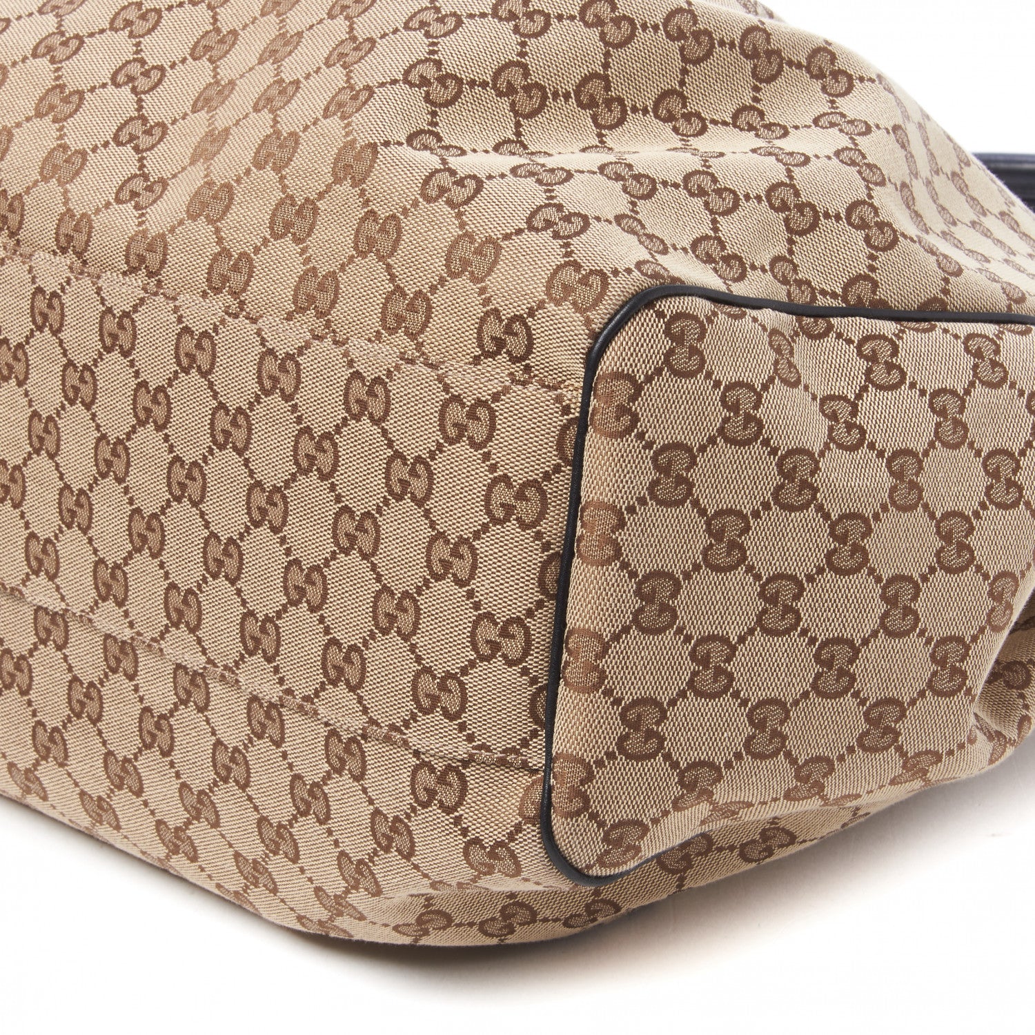 Gucci Monogram Large Sukey Tote Beige Ebony Black 5 of 9
