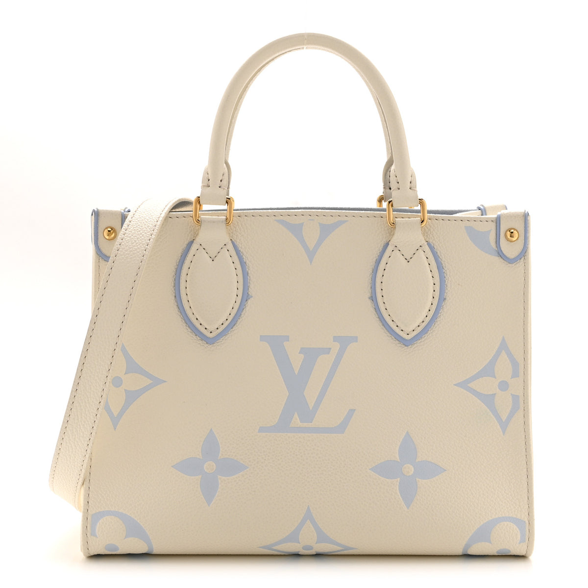 Empreinte Monogram Giant Onthego PM Latte Candy Blue