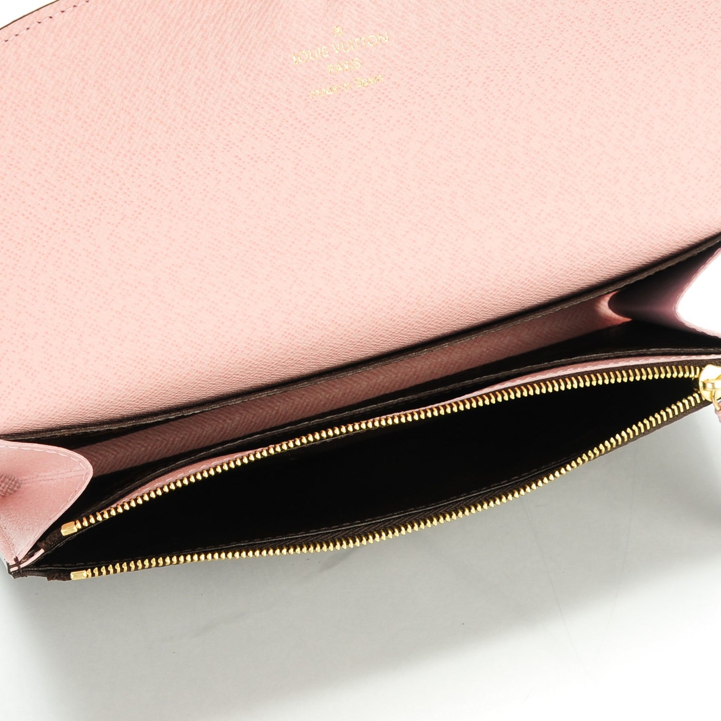 Monogram Emilie Wallet Rose Ballerine