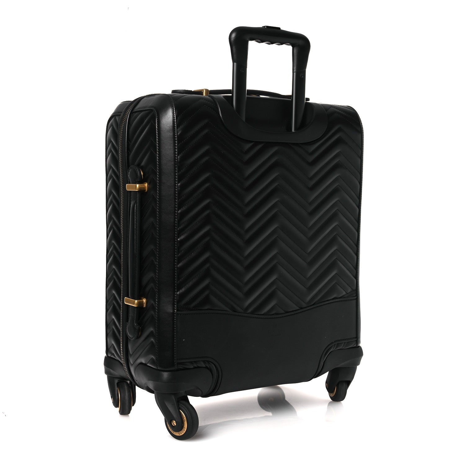 Gucci Calfskin Matelasse GG Marmont Small Trolley Black 2 of 10
