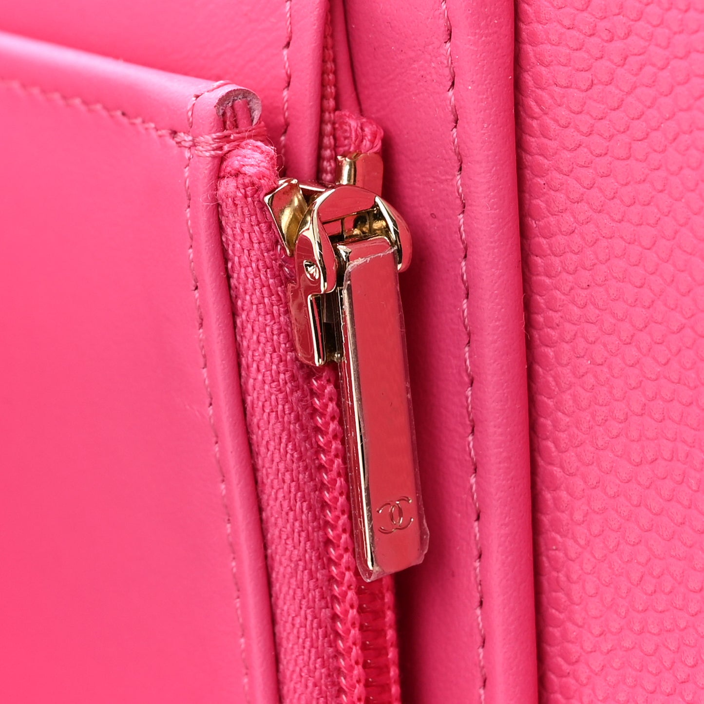 Caviar Quilted Medium Flap Wallet Pink