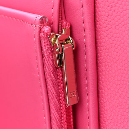 Chanel Caviar Quilted Medium Flap Wallet Pink 8 of 9