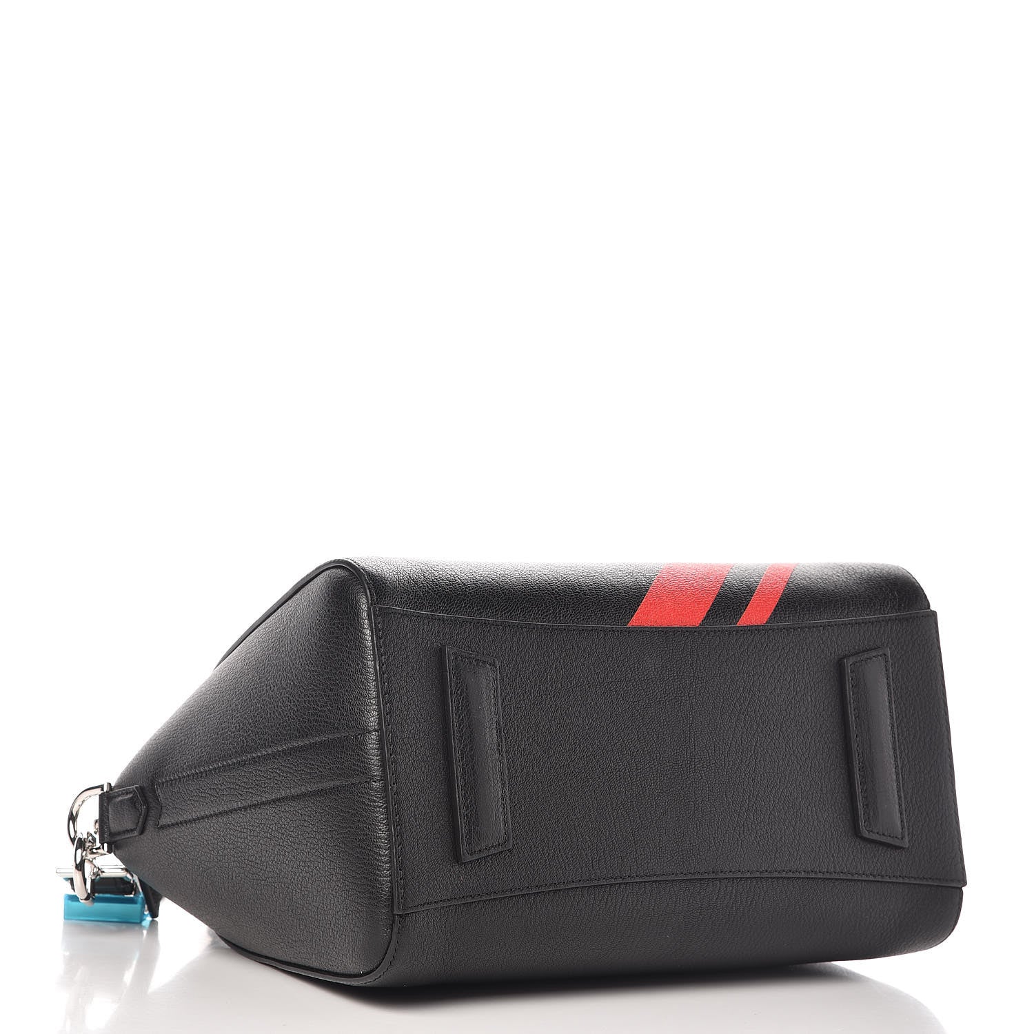 Givenchy Sugar Goatskin Striped Small Antigona Black Red 5 of 11