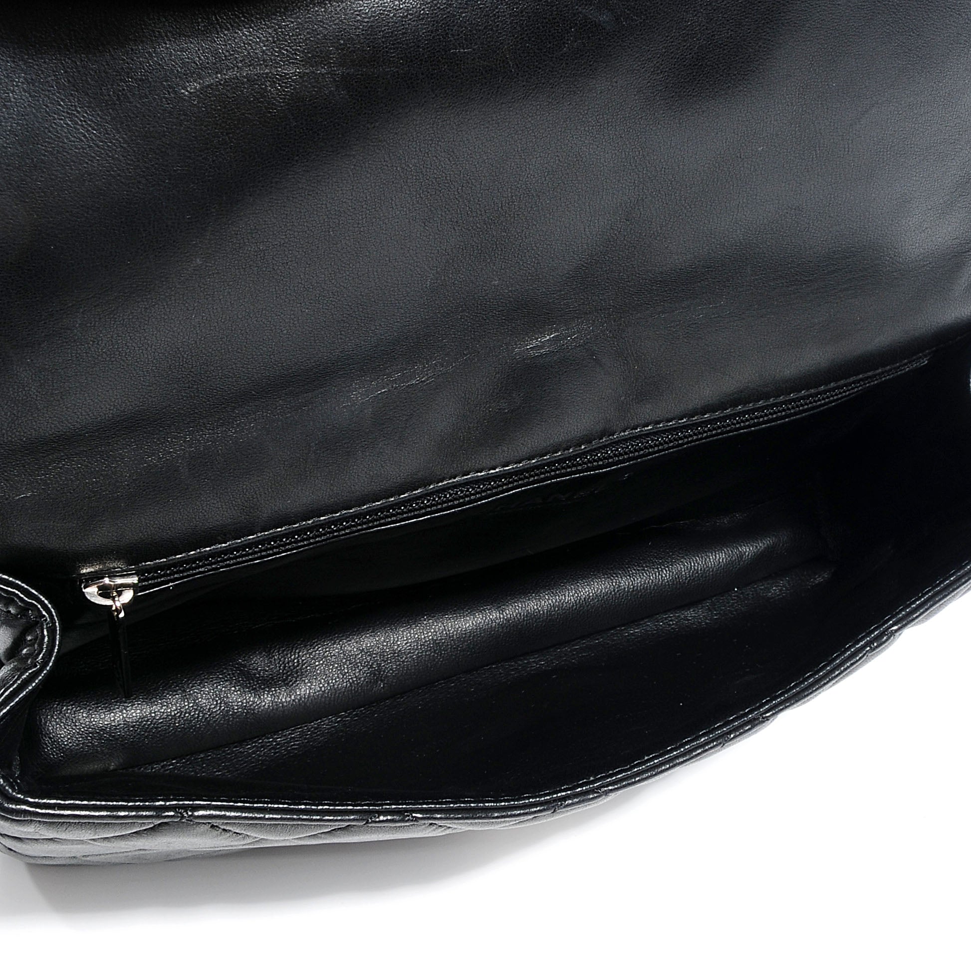 Chanel Lambskin Quilted Medium Roll Reissue Clutch Black 5 of 8