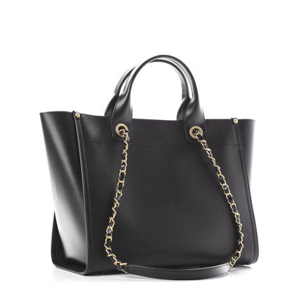Chanel Caviar Small Studded Deauville Tote Black 3 of 10