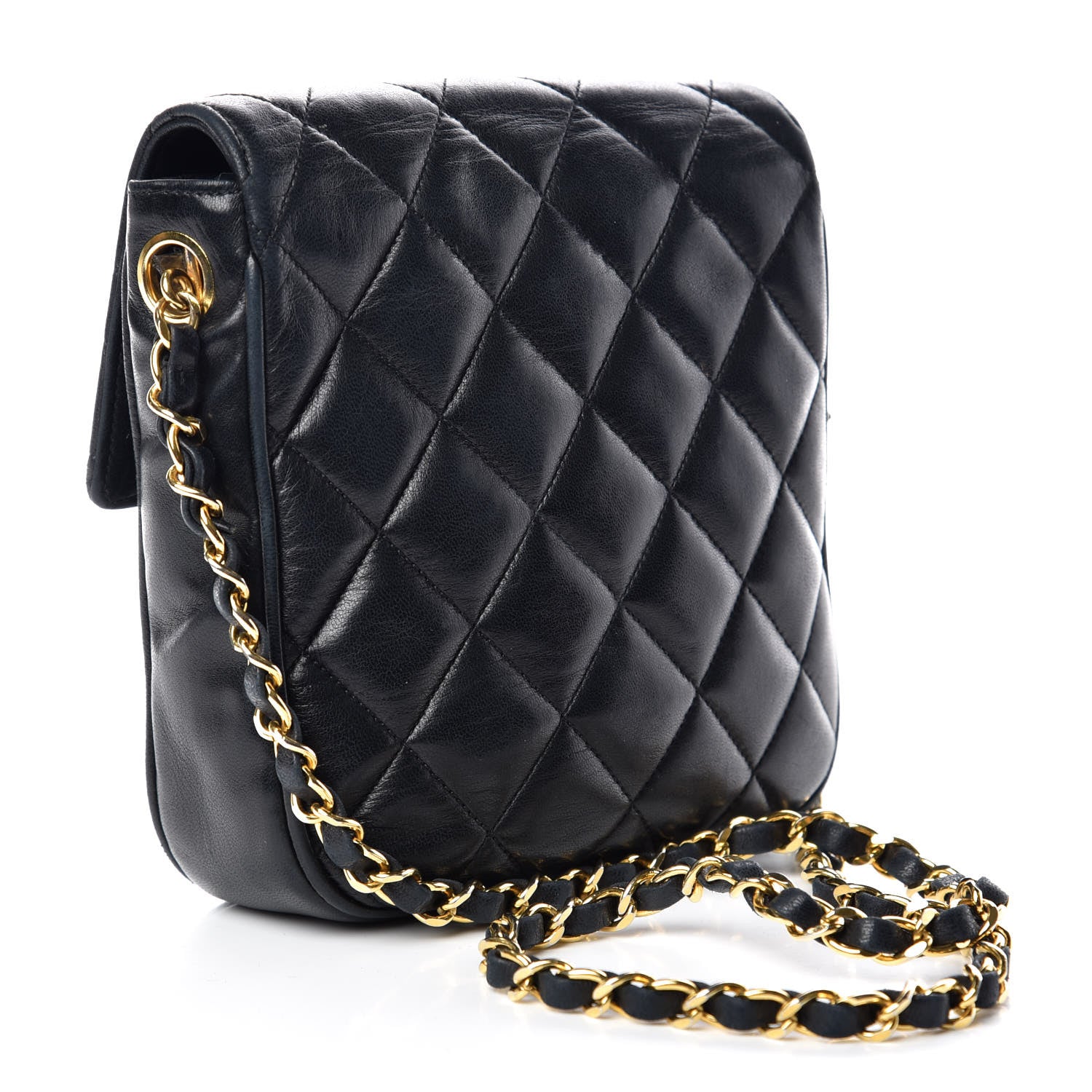Chanel Lambskin Quilted Mini Flap Black 3 of 13