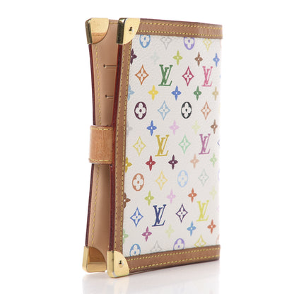 Louis Vuitton Monogram Multicolor Small Ring Agenda Cover White 3 of 8