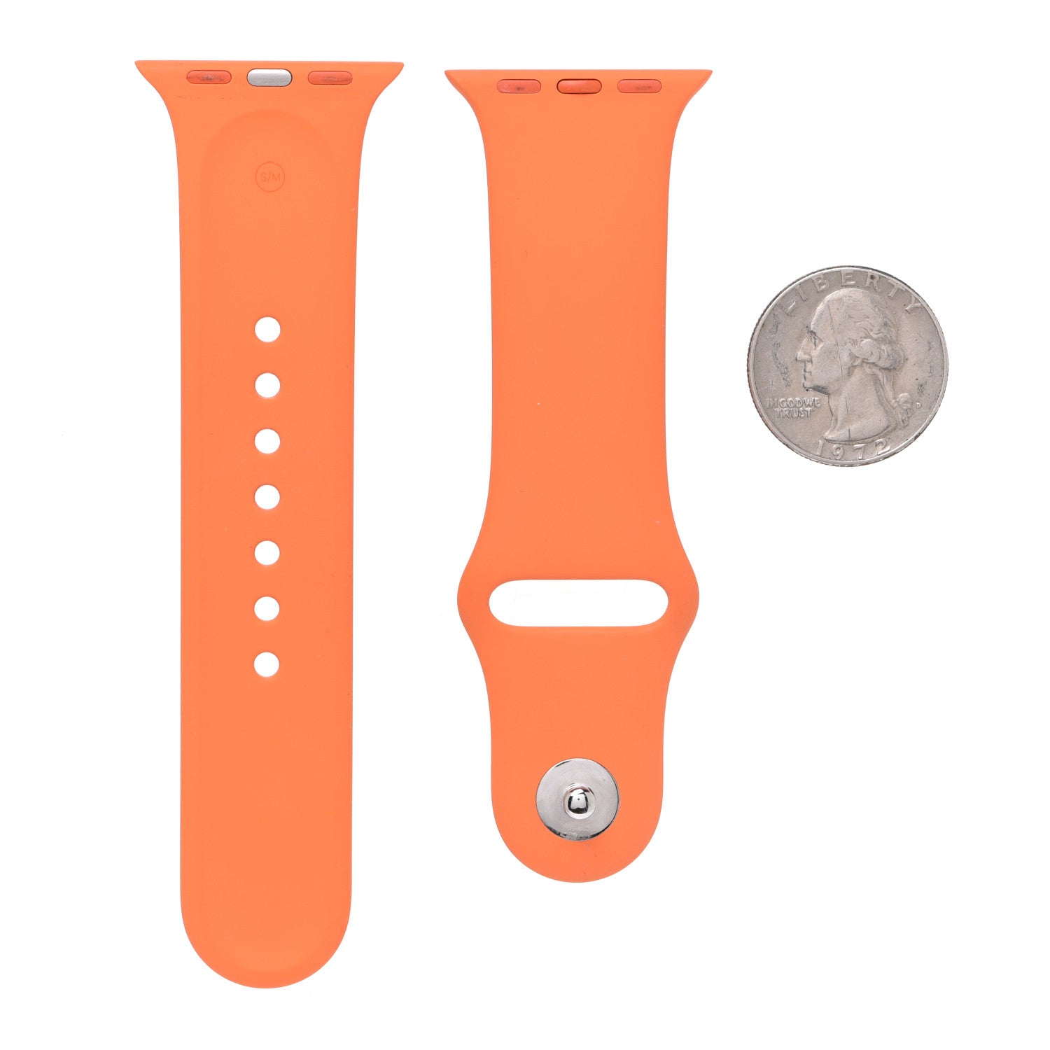 Hermes Silicone 38mm Apple Sports Watch Single Tour Band Orange 2 of 6